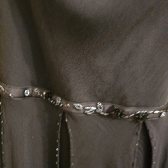 Nina Austin Elegant Black Flapper Gatsby Style Sequin Dress - Picture 4 of 4